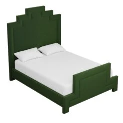 Custom Hannah Bed 25 Custom Hannah Bed -Home Decorate Shop HannahBedinEvelynEmeraldVelvet.03