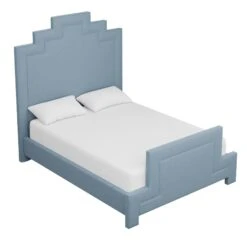 Custom Hannah Bed 21 Custom Hannah Bed -Home Decorate Shop HannahBedinFoleyBlueWoven.03