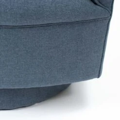 Helene Swivel Chair In Blue Tweed 10 Helene Swivel Chair In Blue Tweed -Home Decorate Shop HeleneSwivelChair BlueTweed.05