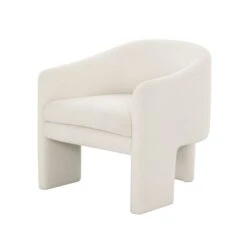 Highball Accent Chair In Sherpa White -Home Decorate Shop Highball Accent Chair in Sherpa White.02