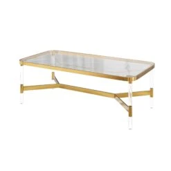 I'm Yours Coffee Table -Home Decorate Shop I mYoursAcrylic BrassCoffeeTable.03
