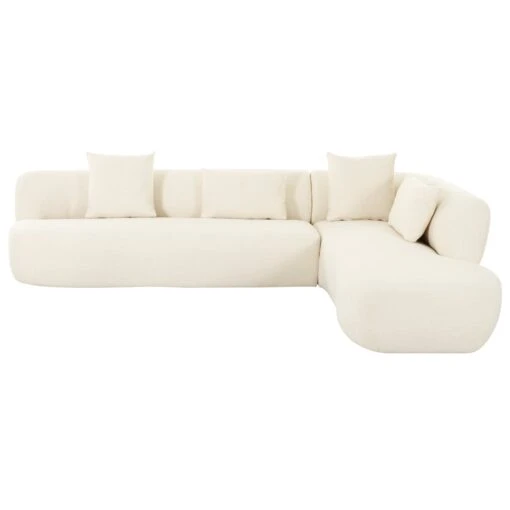 Iris Sectional In Ivory Tweed
