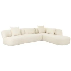 Iris Sectional In Ivory Tweed -Home Decorate Shop IrisSectionalinIvoryTweed.02 2