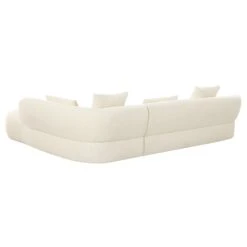 Iris Sectional In Ivory Tweed -Home Decorate Shop IrisSectionalinIvoryTweed.04 2