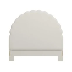 Custom Juliet Headboard -Home Decorate Shop JulietHeadboardinDaliIvoryVelvet.01