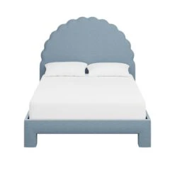 Custom Juliet Bed -Home Decorate Shop JulietteBedinFoleyBlueWoven.01