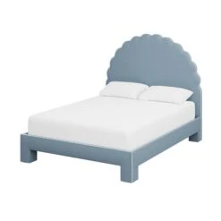 Custom Juliet Bed -Home Decorate Shop JulietteBedinFoleyBlueWoven.02