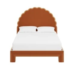 Custom Juliet Bed -Home Decorate Shop JulietteBedinNicholasCamelVelvet.01