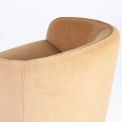 Knox Chair In Caramel Velvet -Home Decorate Shop KnoxChairInCaramelVelvet.05