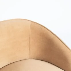 Knox Chair In Caramel Velvet -Home Decorate Shop KnoxChairInCaramelVelvet.06