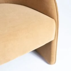 Knox Chair In Caramel Velvet -Home Decorate Shop KnoxChairInCaramelVelvet.07