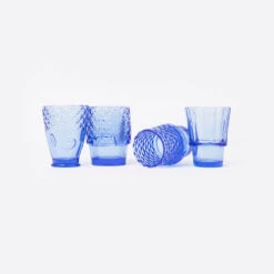 Koifish Blue Stackable Glasses -Home Decorate Shop Koifish Blue Stackable Glasses.02