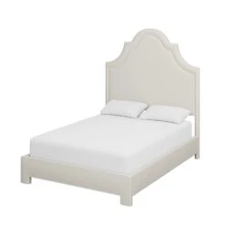 Custom Landry Bed -Home Decorate Shop LandryBedinDaliIvoryVelvet.02 4491aaea f280 48bd 96e1 cb845e9b655a