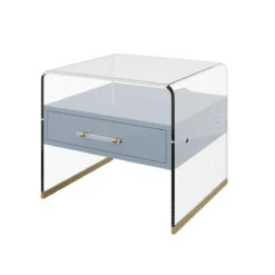 Leah Acrylic End Table -Home Decorate Shop LeahAcrylicEndTable.03