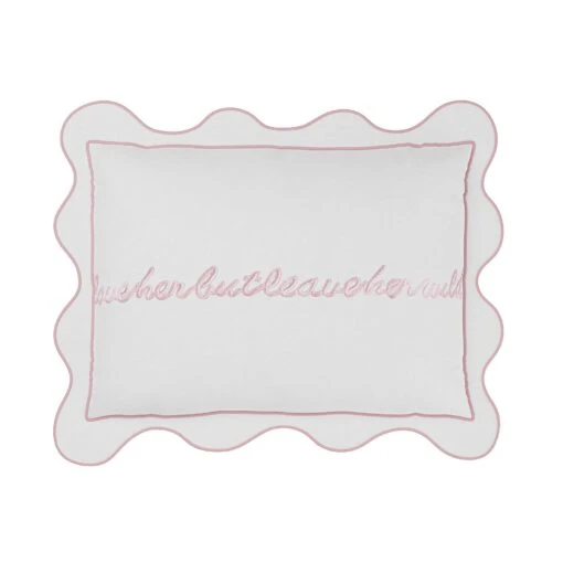 Leave Her Wild Pillow Cover - Light Pink