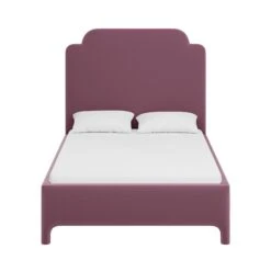 Custom Lillet Bed -Home Decorate Shop Lillet Bed in Ellie Plum Velvet.01
