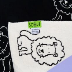 Lion Baby Throw - Black -Home Decorate Shop Lion 20Baby 20Throw 20 20Black.04