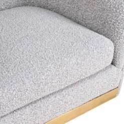 Lost & Found Swivel Chair In Heather Grey Boucle -Home Decorate Shop Lost FoundSwivelChairinGreyBoucle.03