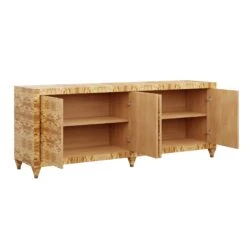 Custom Mallory Credenza -Home Decorate Shop MalloryCredenza.GoldenPecanOliveAsh.01