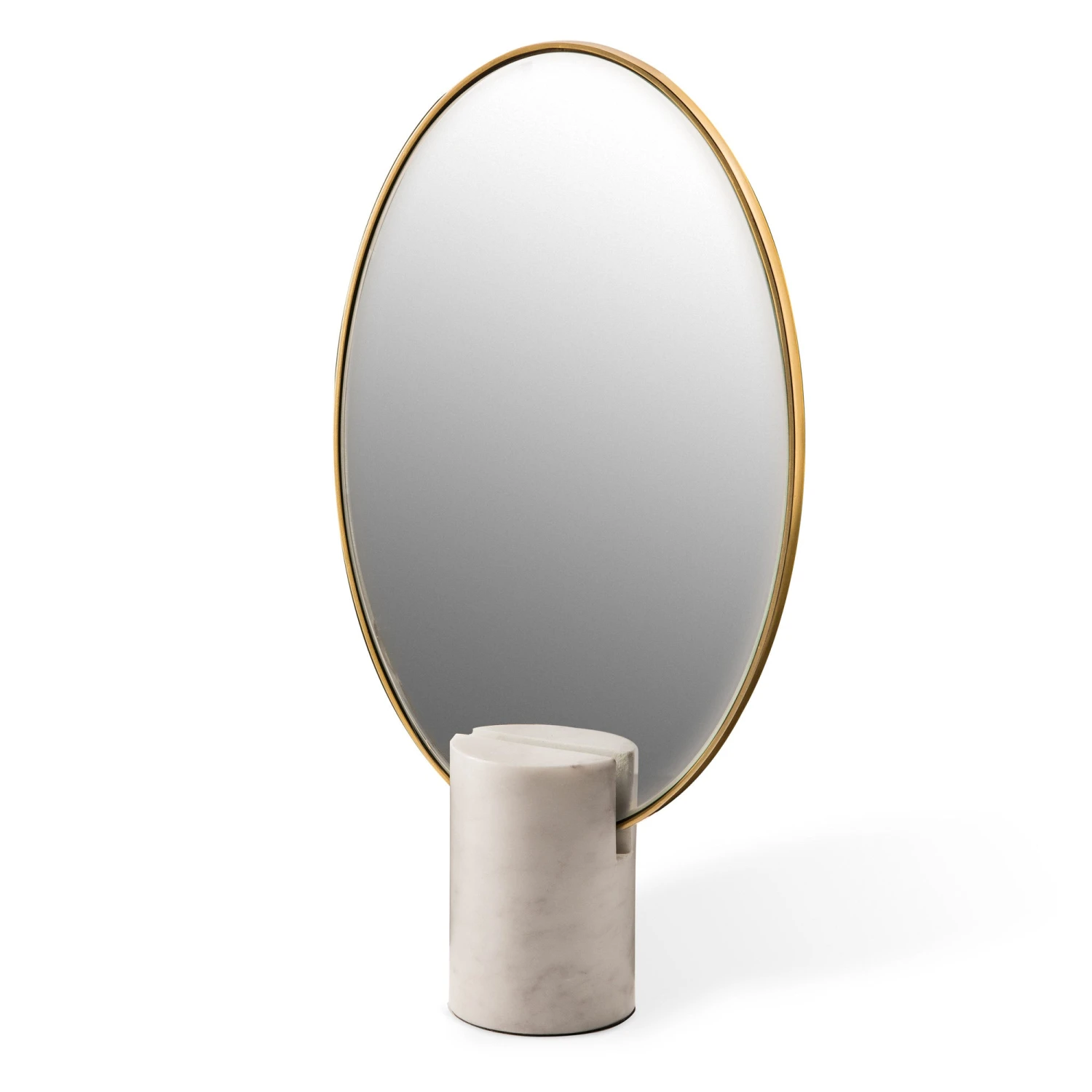 Marble White Oval Mirror 1 Marble White Oval Mirror