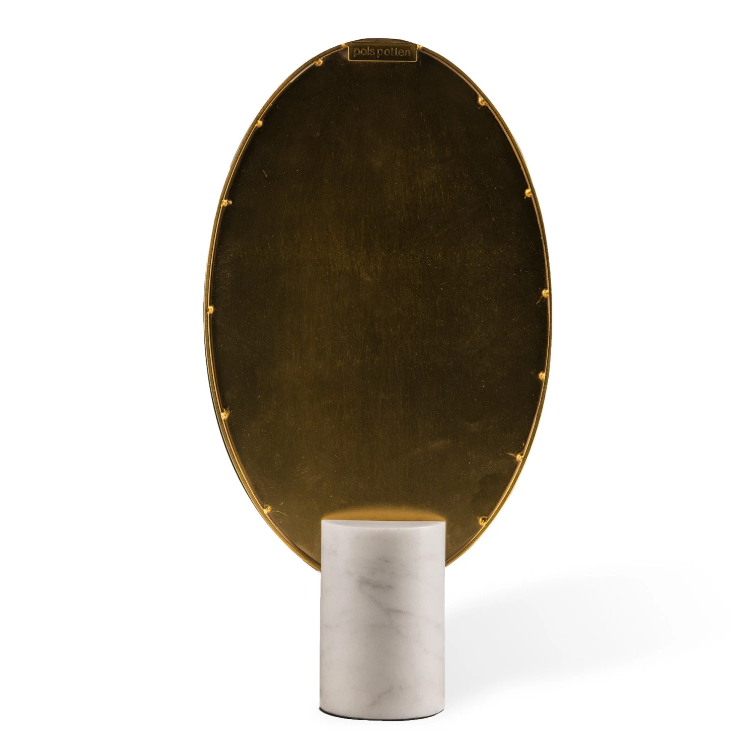 Marble White Oval Mirror 4 Marble White Oval Mirror - Image 4