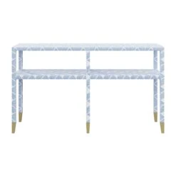 Custom Mary Carmen Console Table -Home Decorate Shop Mary Carmen Console in Lolita Grasscloth2