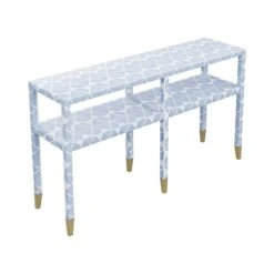 Custom Mary Carmen Console Table -Home Decorate Shop Mary Carmen Console in Lolita Grasscloth3