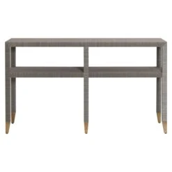 Quick Ship Mary Carmen Console In Elizabeth Grasscloth -Home Decorate Shop Mary 20Carmen 20Console.02