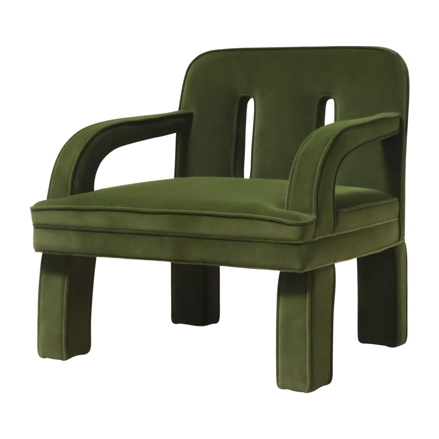 Mason Accent Chair In Green Velvet 1 Mason Accent Chair In Green Velvet