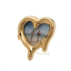 Melted Heart Mirror Frame - Gold By Seletti -Home Decorate Shop Melted Heart Mirror Frame Gold by Seletti.04