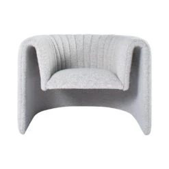 Miles Chair In Grey Boucle -Home Decorate Shop MilesChairInGreyBoucle.01