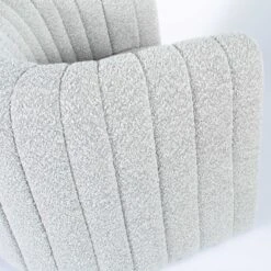 Miles Chair In Grey Boucle -Home Decorate Shop MilesChairInGreyBoucle.05