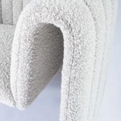 Miles Chair In Grey Boucle -Home Decorate Shop MilesChairInGreyBoucle.08