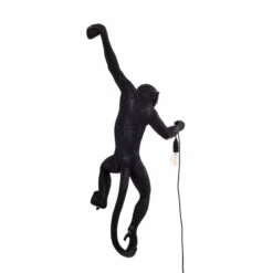 Monkey Lamp - Hanging Black By Seletti (Left) -Home Decorate Shop MonkeyLamp HangingBlackBySeletti.03