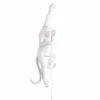 Monkey Lamp - Hanging White By Seletti (Left)
