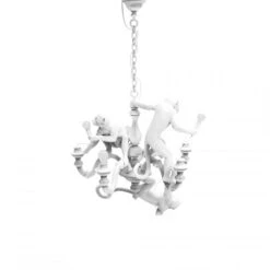 Monkey Lamp - Chandelier White By Seletti -Home Decorate Shop Monkey chandelier bianco spento 3 1