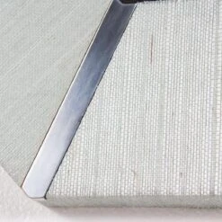 Montreal Mirror In Caroline Grasscloth - Chrome -Home Decorate Shop Montreal 20Mirror 20in 20Caroline 20Grasscloth 20 20Chrome.03