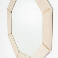 Montreal Mirror In Henry Grasscloth - Brass -Home Decorate Shop Montreal 20Mirror 20in 20Henry 20Grasscloth 20 20Brass.04