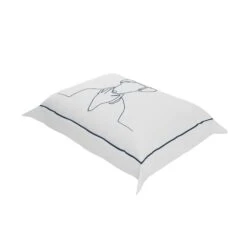 Navy Cowboy Boudoir Pillow Cover -Home Decorate Shop NavyCowboyBoudoirPillowCover.02