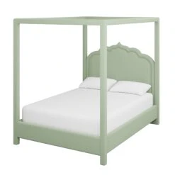 Custom Novi Canopy Bed -Home Decorate Shop NoviCanopyBedinNikkiJadeChenille.02