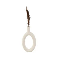 Oval Ring Vase - Ivory -Home Decorate Shop OvalRingVase Ivory.02