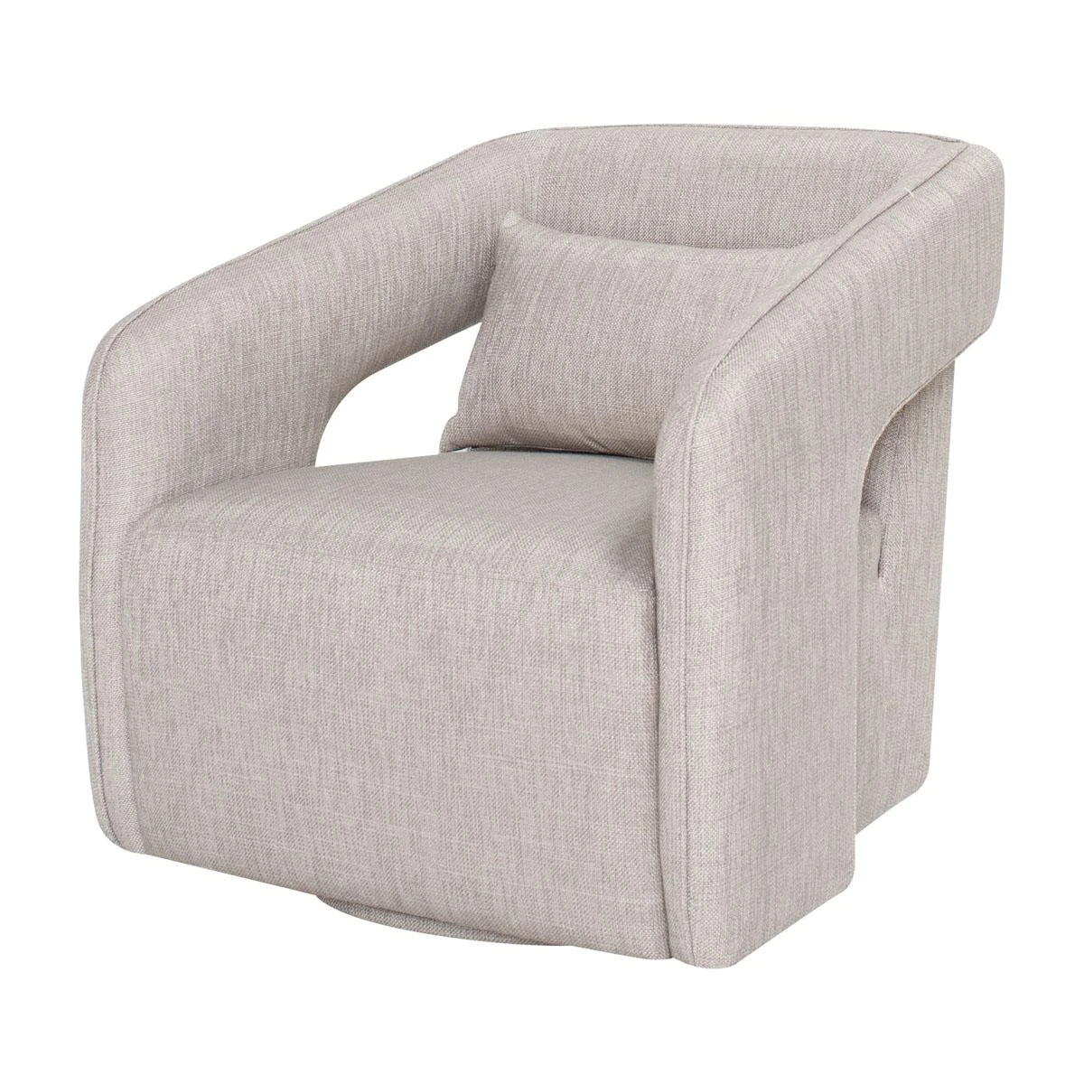 Palmer Swivel Chair In Grey Tweed 1 Palmer Swivel Chair In Grey Tweed