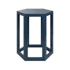 Custom Patter Side Table -Home Decorate Shop PatterSideTableinLacquer.BoeingNavy.01