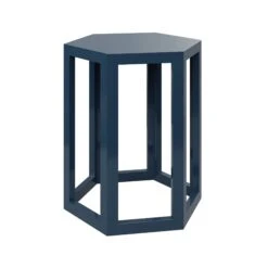 Custom Patter Side Table -Home Decorate Shop PatterSideTableinLacquer.BoeingNavy.02