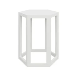 Custom Patter Side Table -Home Decorate Shop PatterSideTableinLacquer.CirrusWhite.01