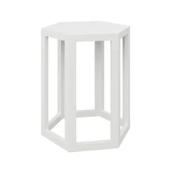 Custom Patter Side Table -Home Decorate Shop PatterSideTableinLacquer.CirrusWhite.02