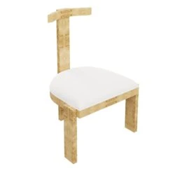 Custom Percival Chair -Home Decorate Shop PercivalChair.NaturalMappaBurl.03