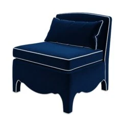 Custom Prima Donna Chair -Home Decorate Shop PrimaDonnaChair.AdelaNavyVelvet.01