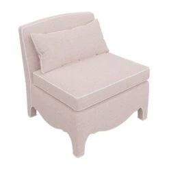 Custom Prima Donna Chair -Home Decorate Shop PrimaDonnaChair.FrancisBlushChenille.03