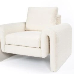 Promenade Chair In Ivory Boucle -Home Decorate Shop Promenade 20Chair.03